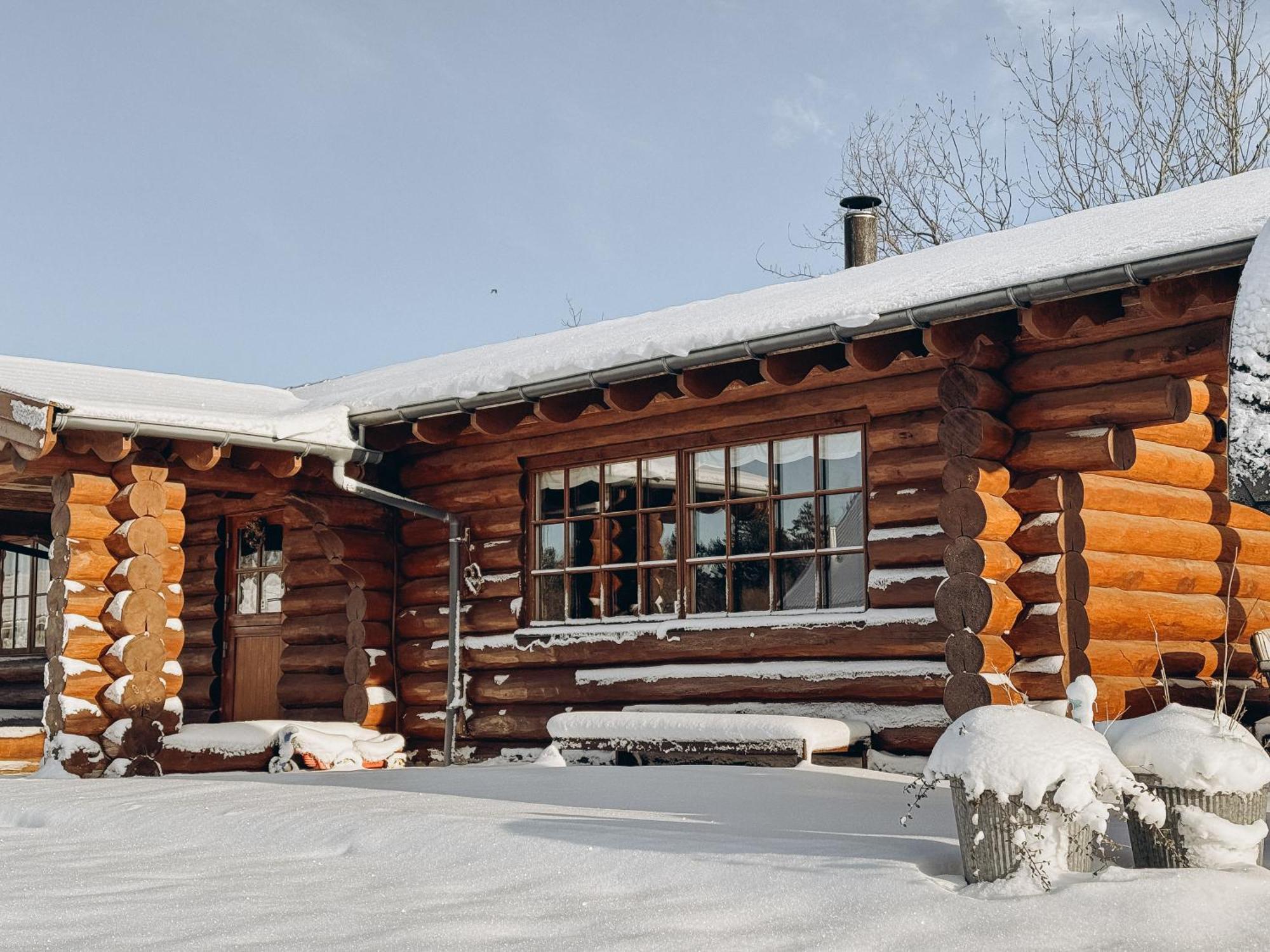 Fjordhygge - Authentic Wood Log Cabin Summerhouse Near Water, Fjord And Forest Jægerspris Exterior foto